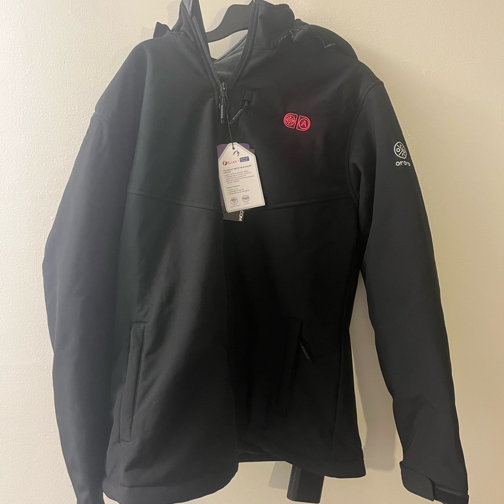 ORORO Women’s Soft Shell Heated Jacket w/Detachable Hood & Battery Not Included